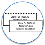 Wisconsin Notary Stamps